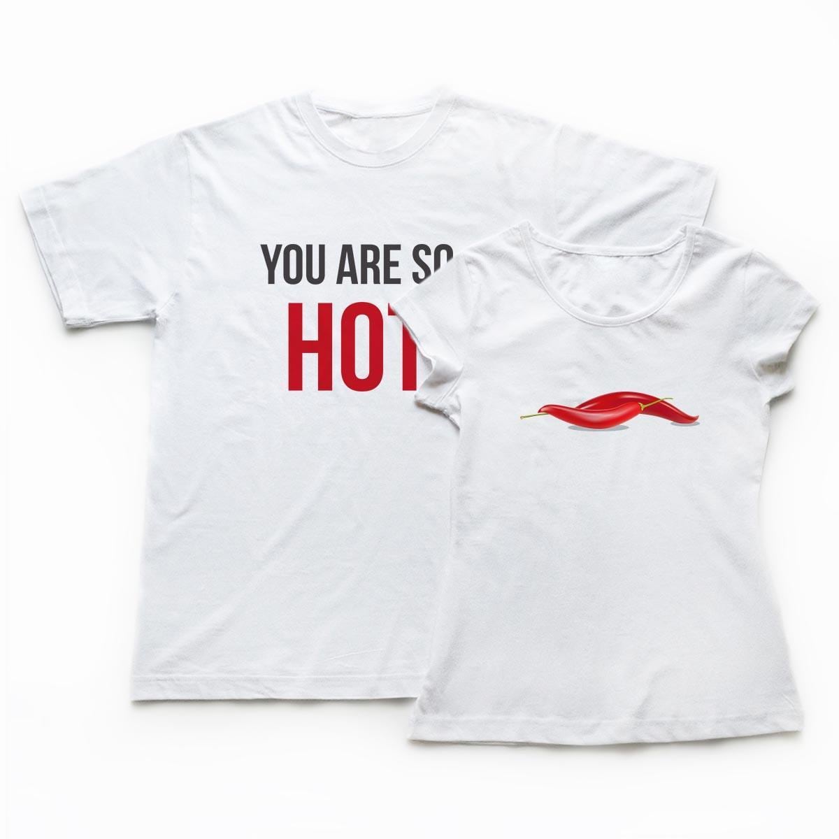Tricouri cupluri - You are so hot 1