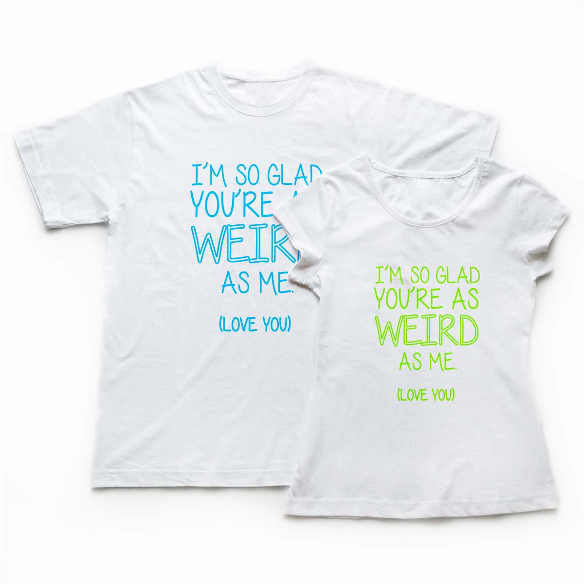 Tricouri cupluri - You are so weird 1