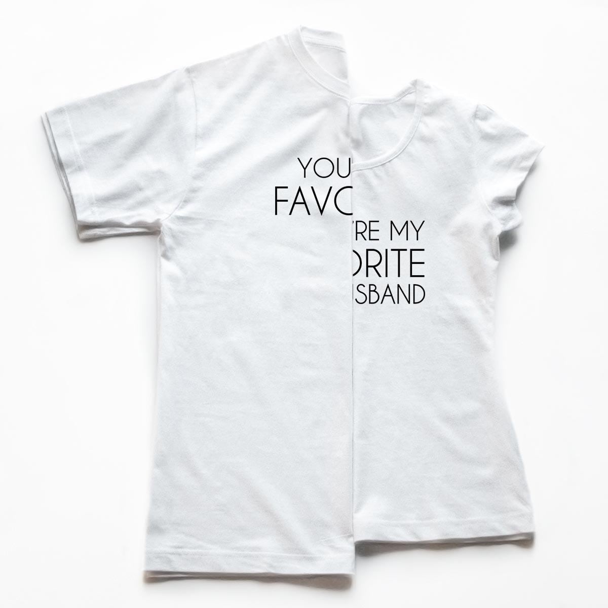 Tricouri cupluri - You're my favorite 1