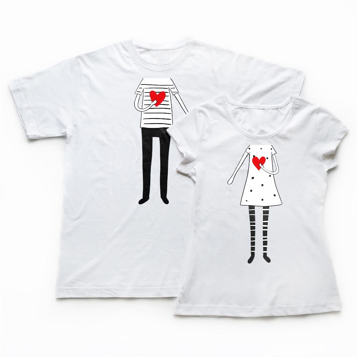 Tricouri cupluri Live laugh love 1