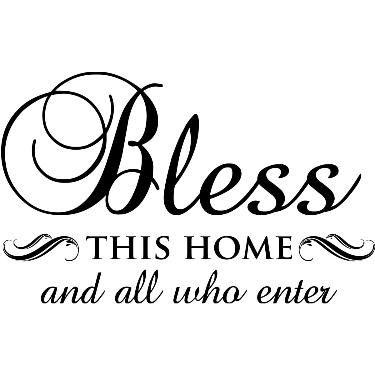 Sticker perete Bless this home 2
