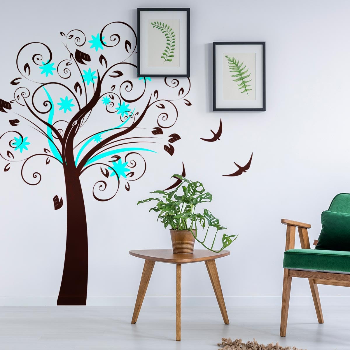 Sticker perete Blue Tree 1