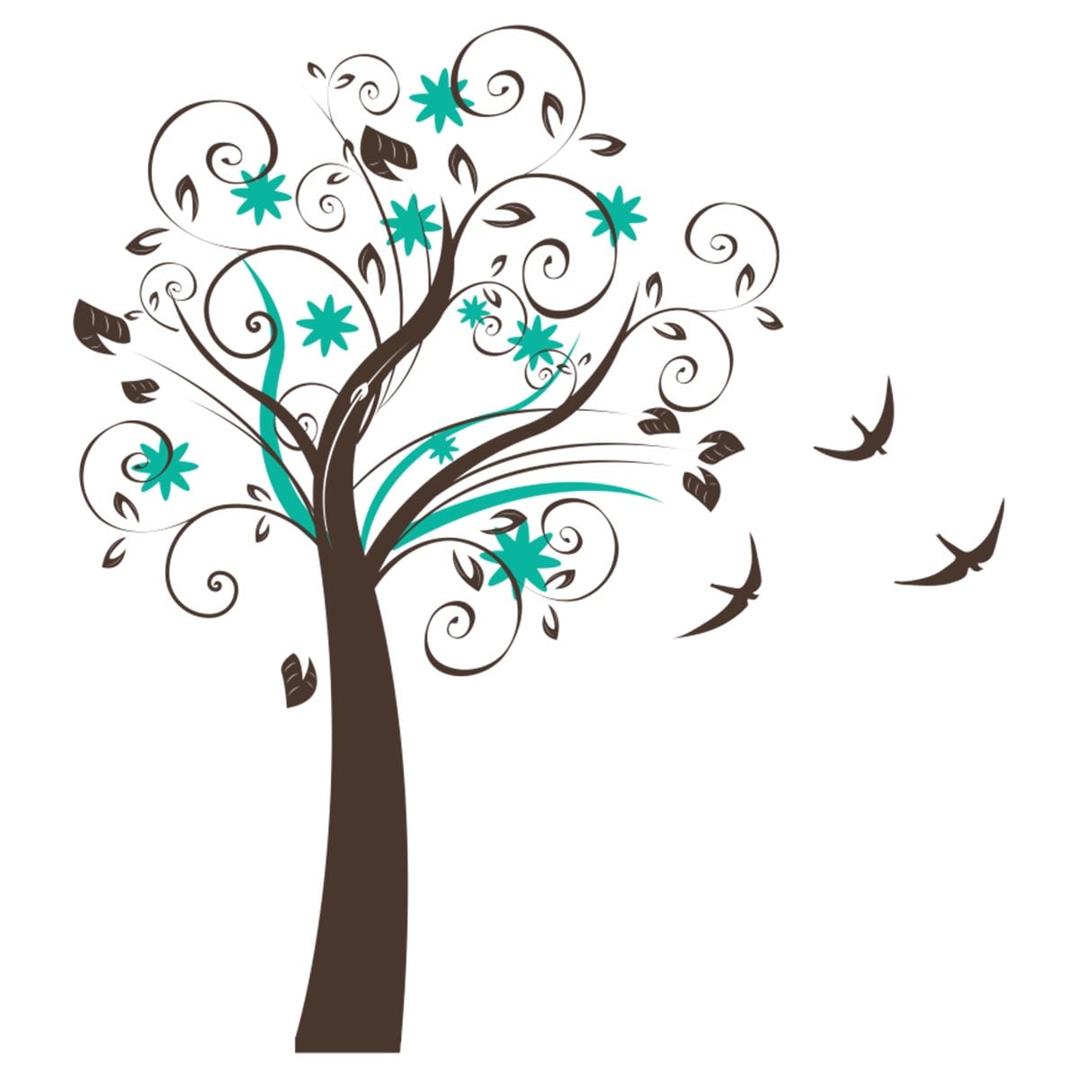 Sticker perete Blue Tree 1