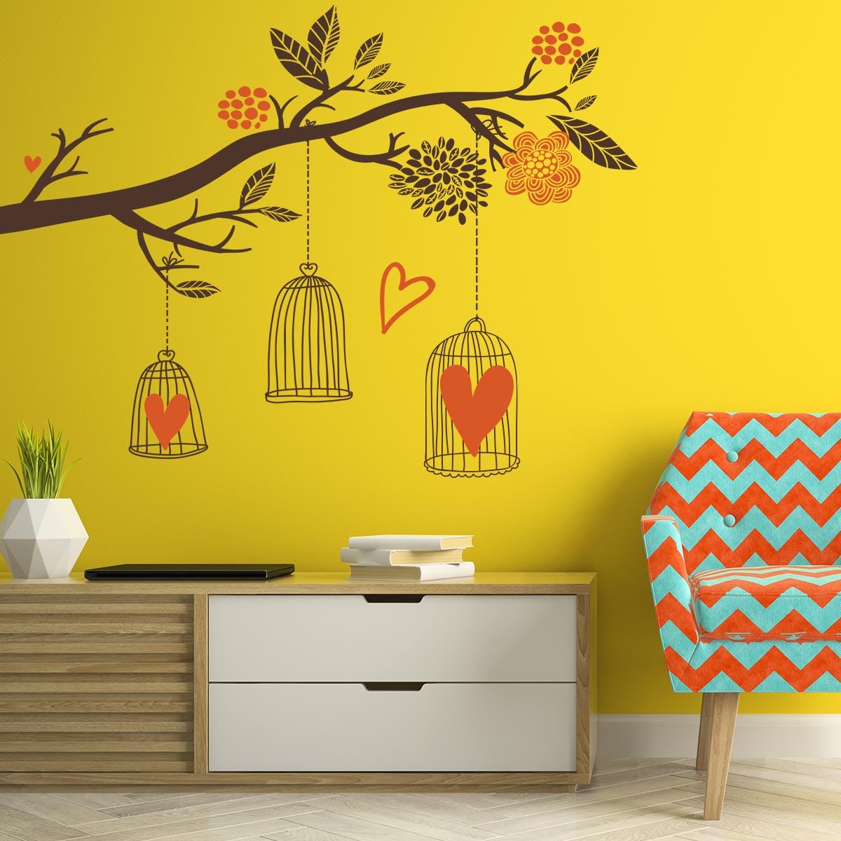 Sticker perete Cage 1