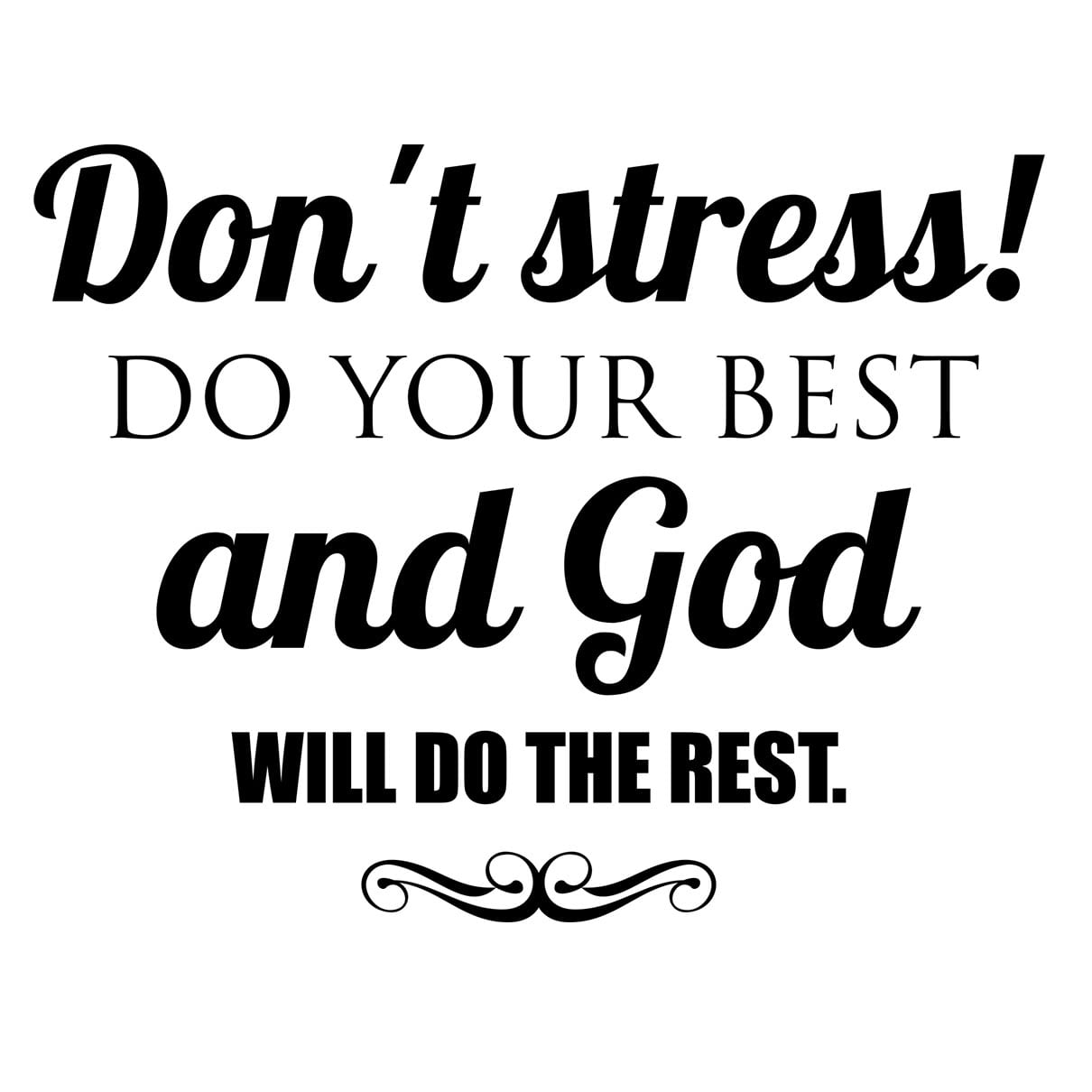 Sticker perete Do your best 1