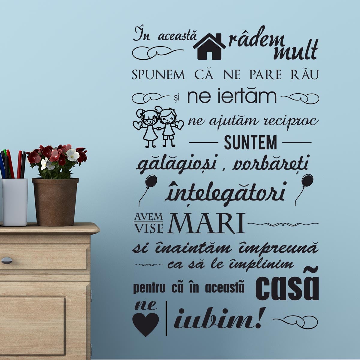 Sticker perete Family Time 1