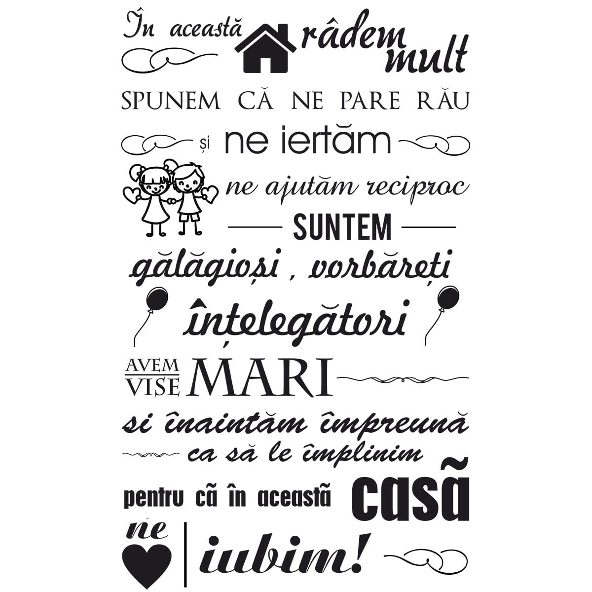 Sticker perete Family Time 1