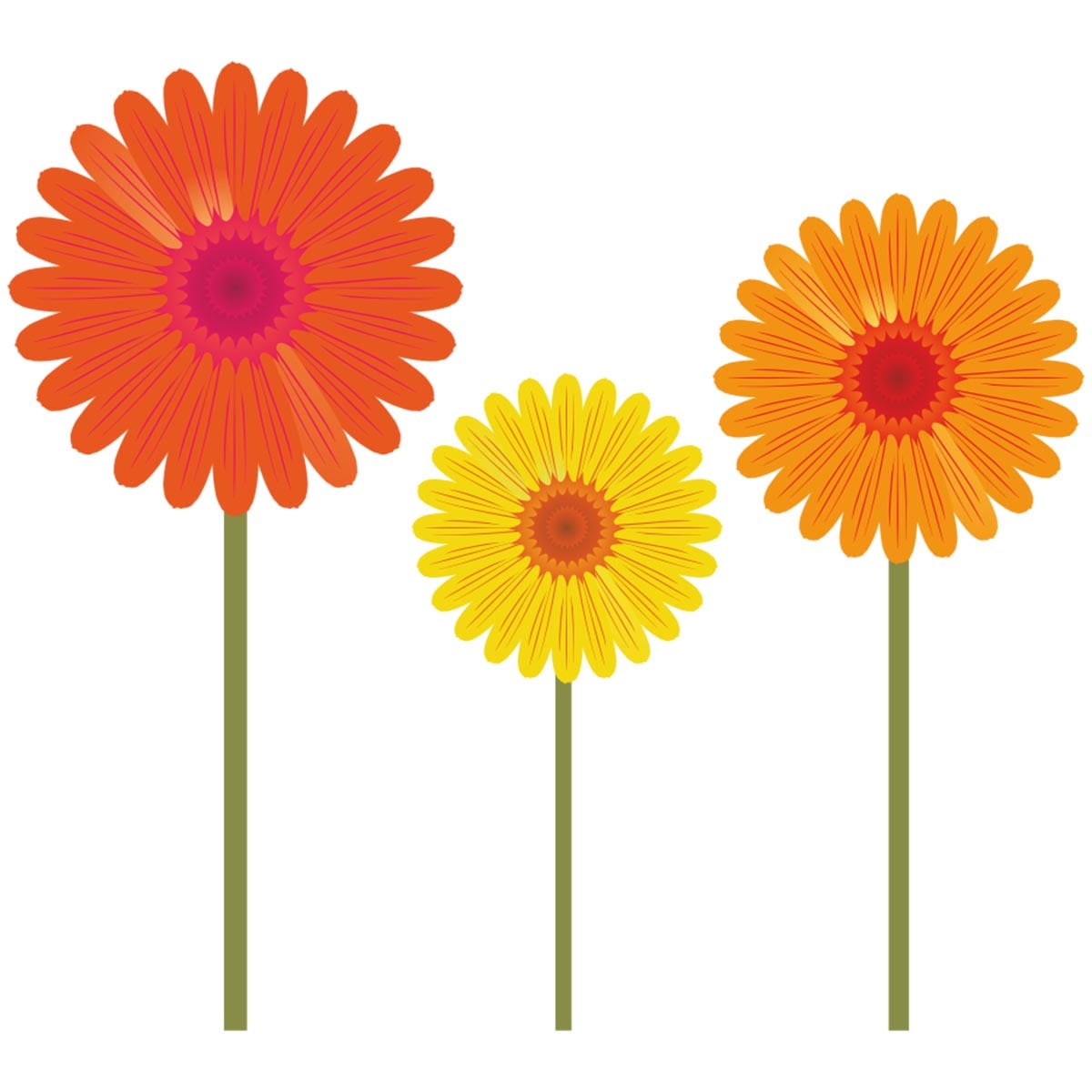 Sticker perete Gherbera 1