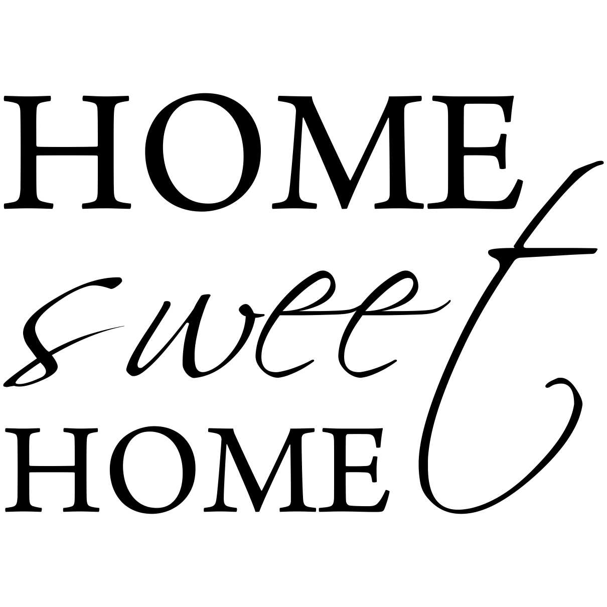 Sticker perete Home Sweet Home 1