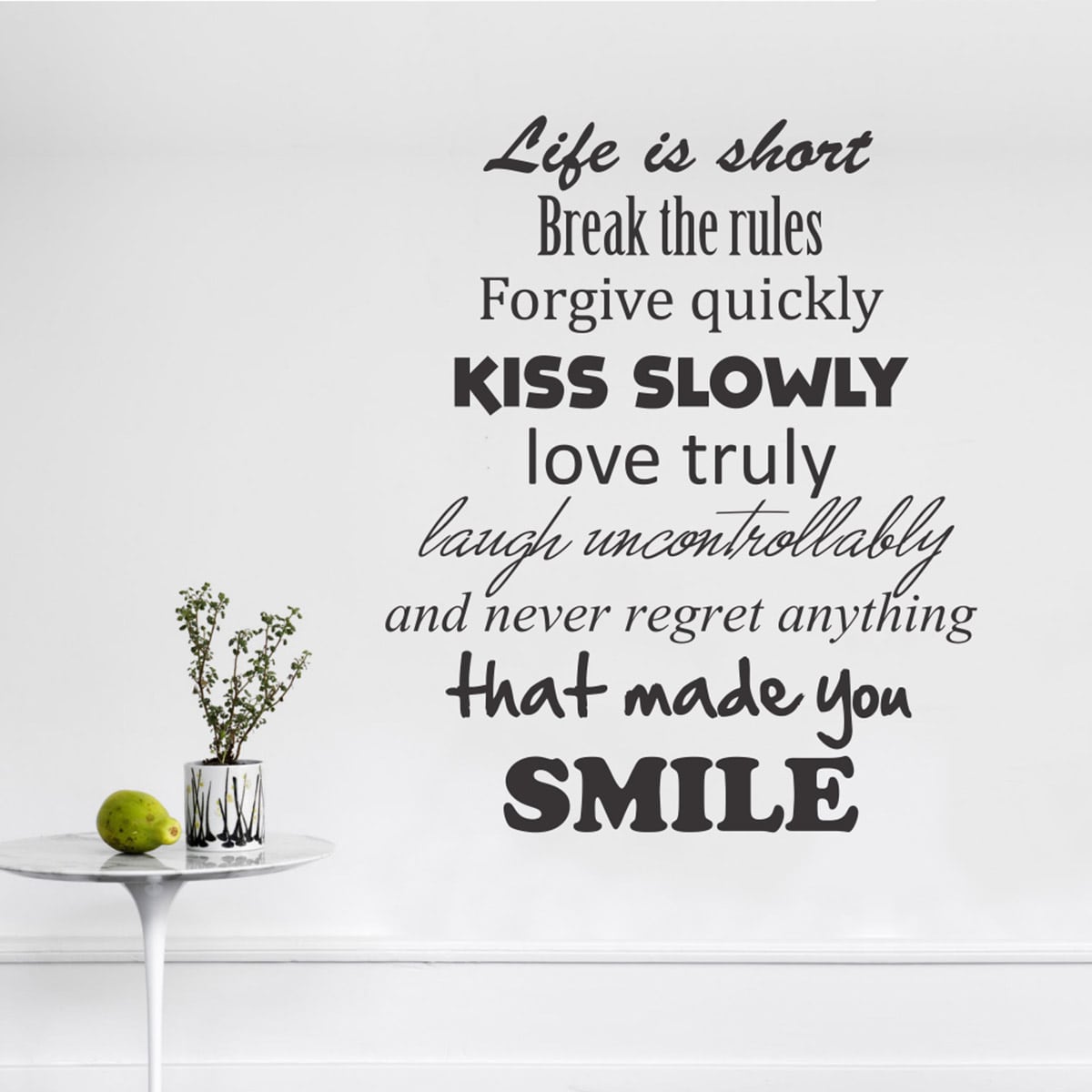 Sticker perete Life Quotes 1