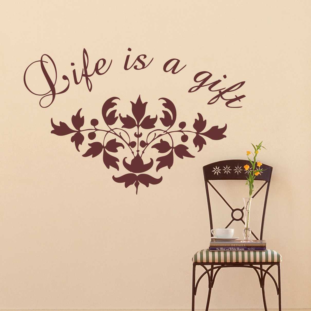 Sticker perete Life is a gift 1