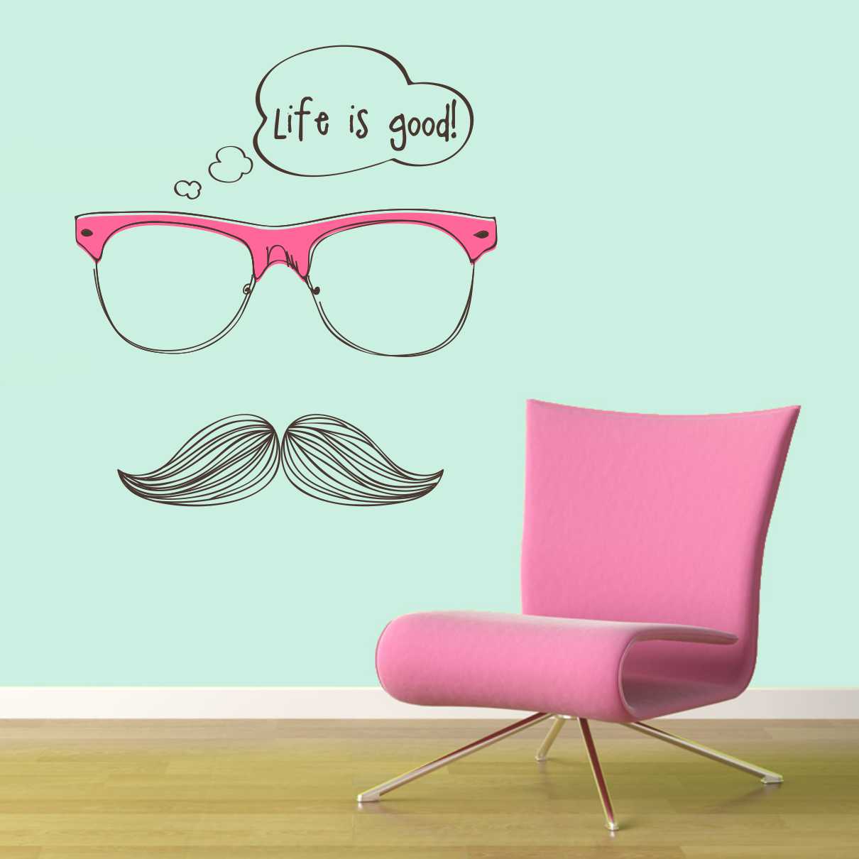 Sticker perete Moustache 1