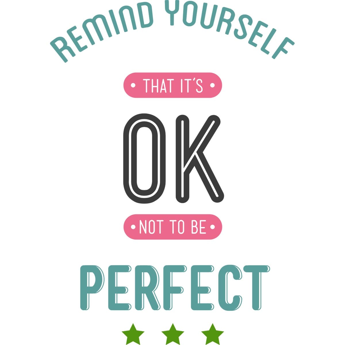 Sticker perete Nobody's Perfect 1