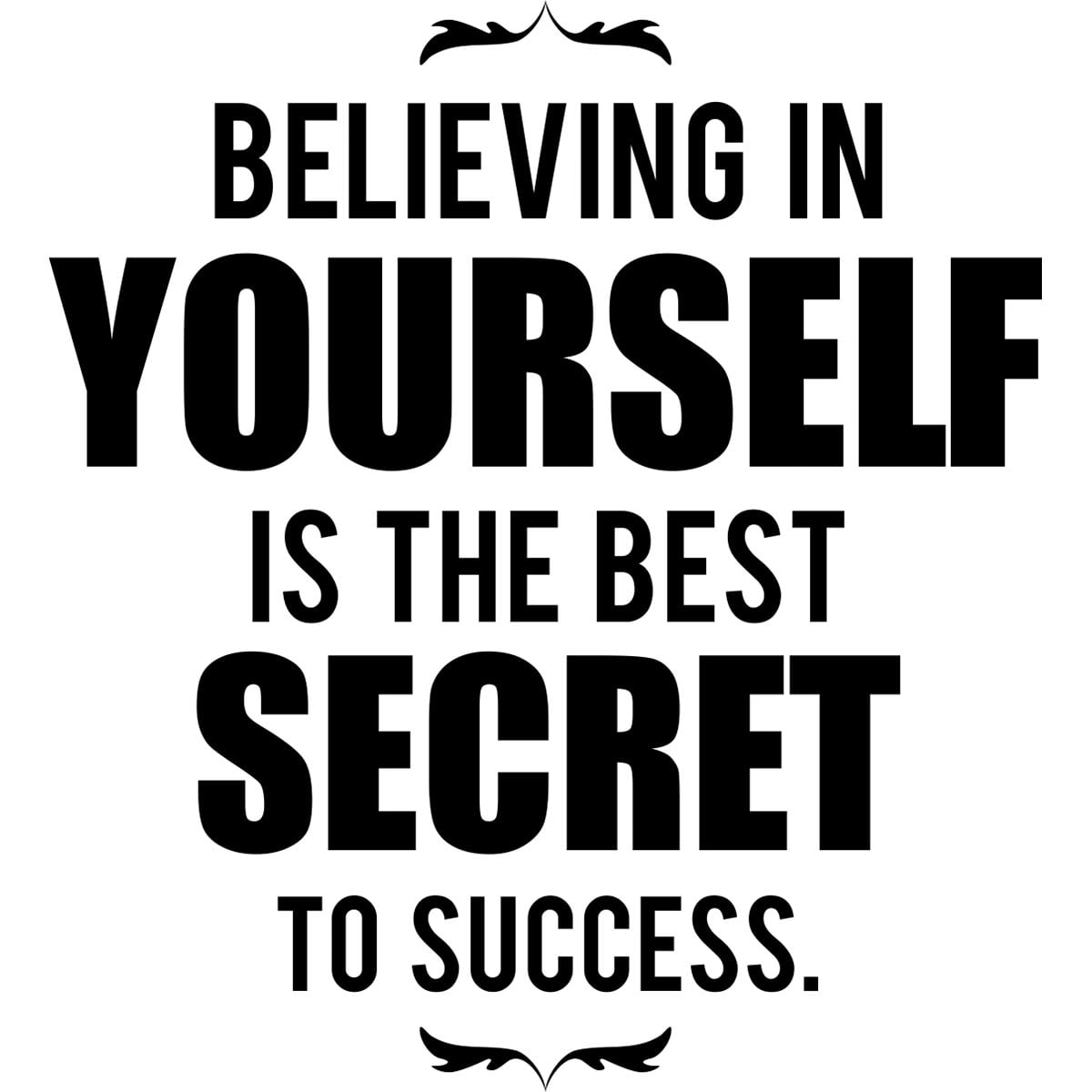 Sticker perete Secret for Succes 1