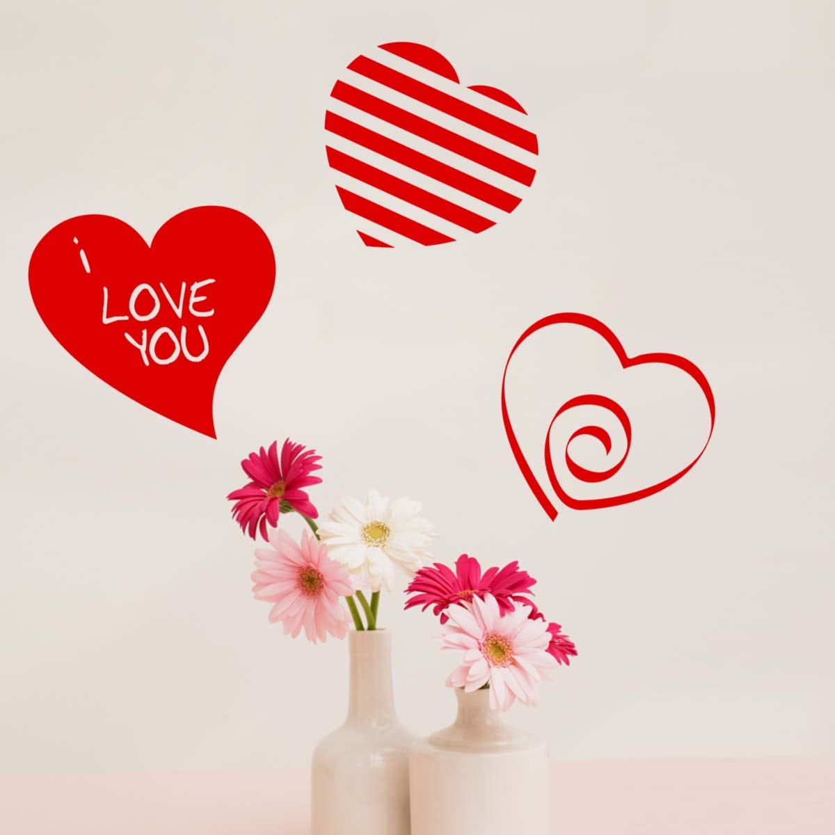 Sticker perete Set inimioare 1