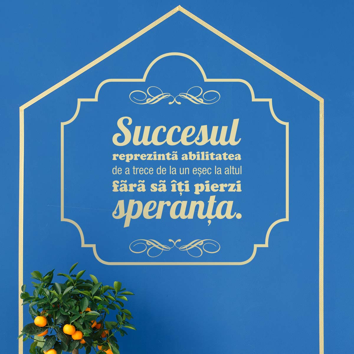 Sticker perete Succesul e in mainile tale 1