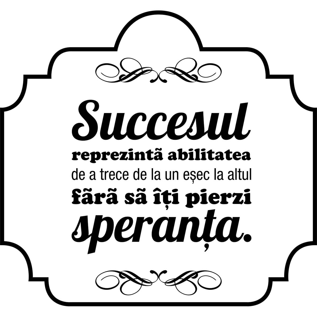 Sticker perete Succesul e in mainile tale 1