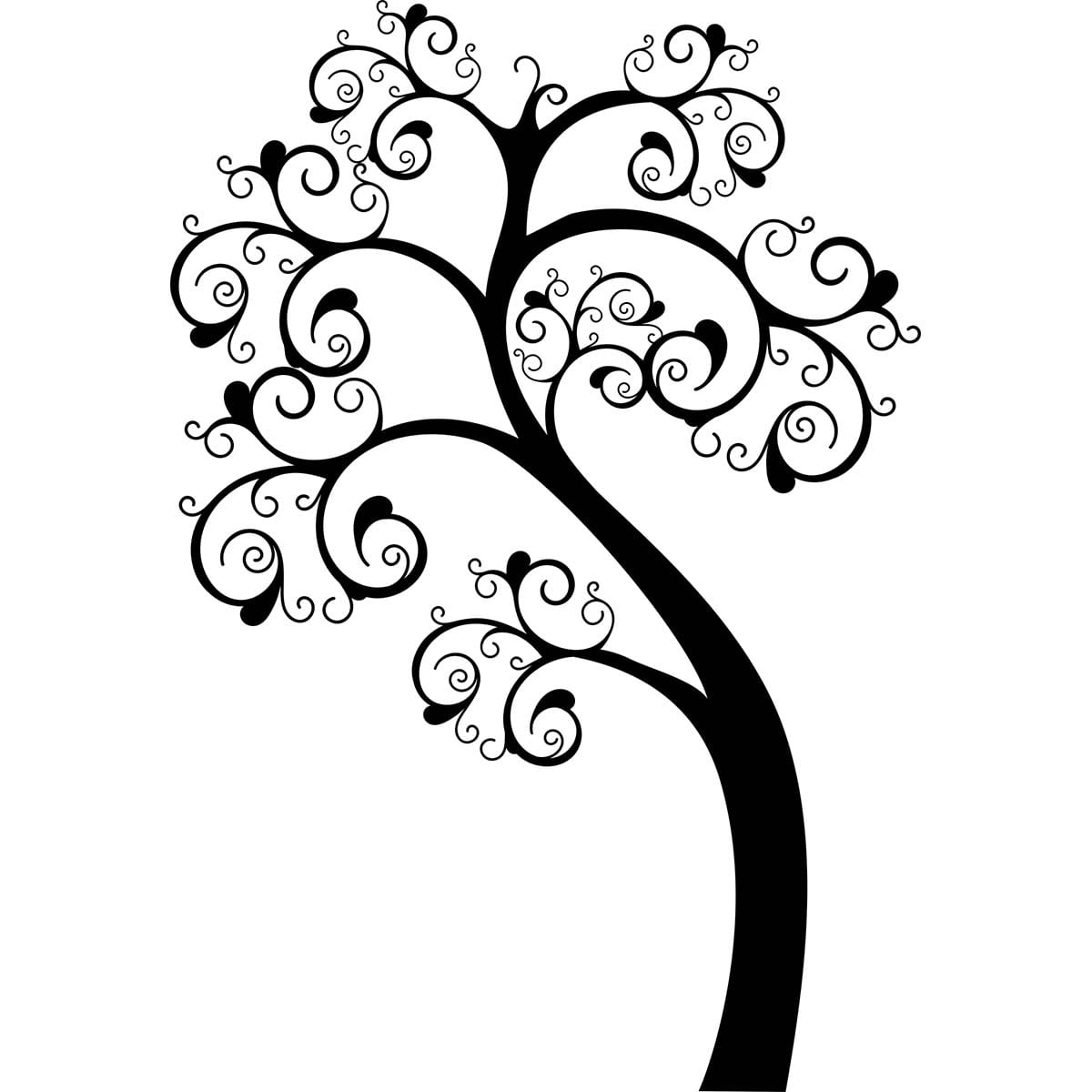 Sticker perete Swirl Tree 1