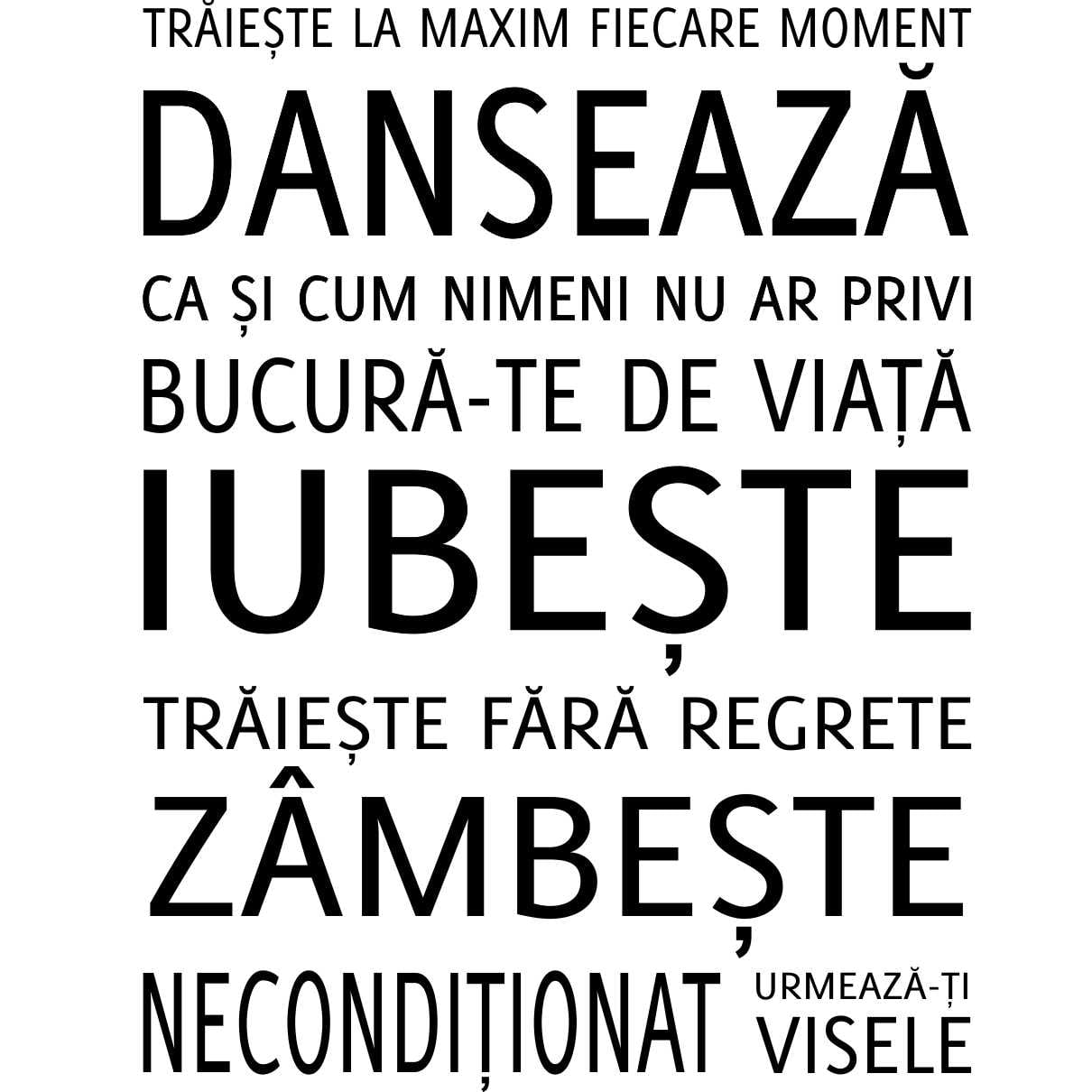Sticker perete Urmeaza-ti visele 1