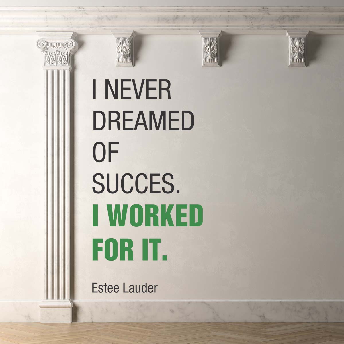 Sticker perete Work for Succes 1