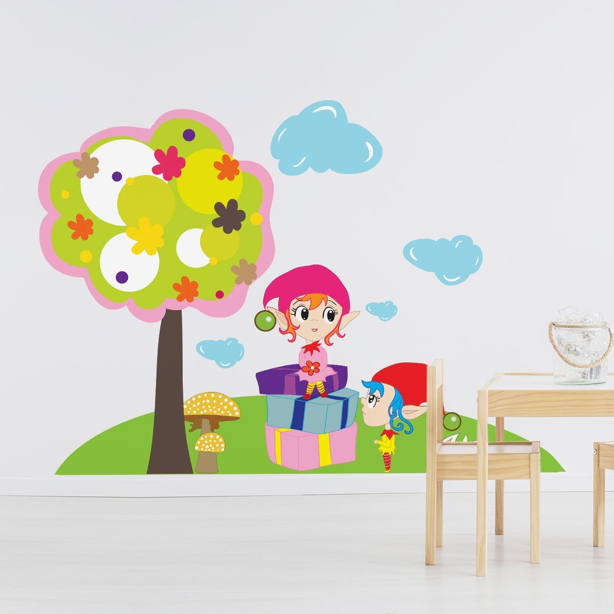 Sticker perete copii Copacel animat 1
