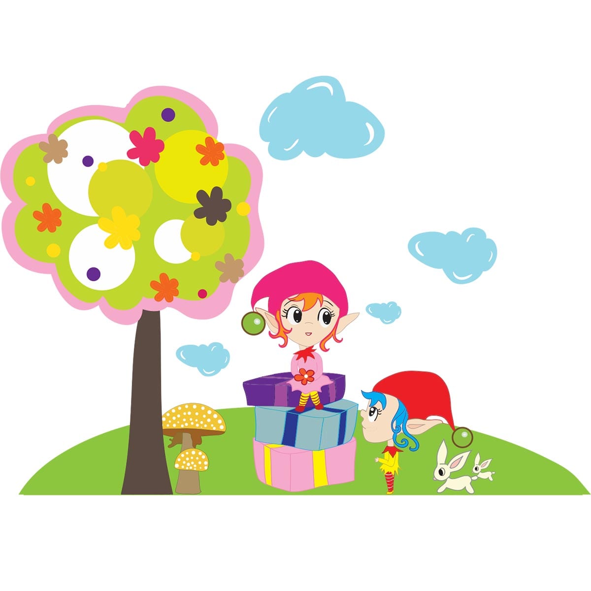 Sticker perete copii Copacel animat 1