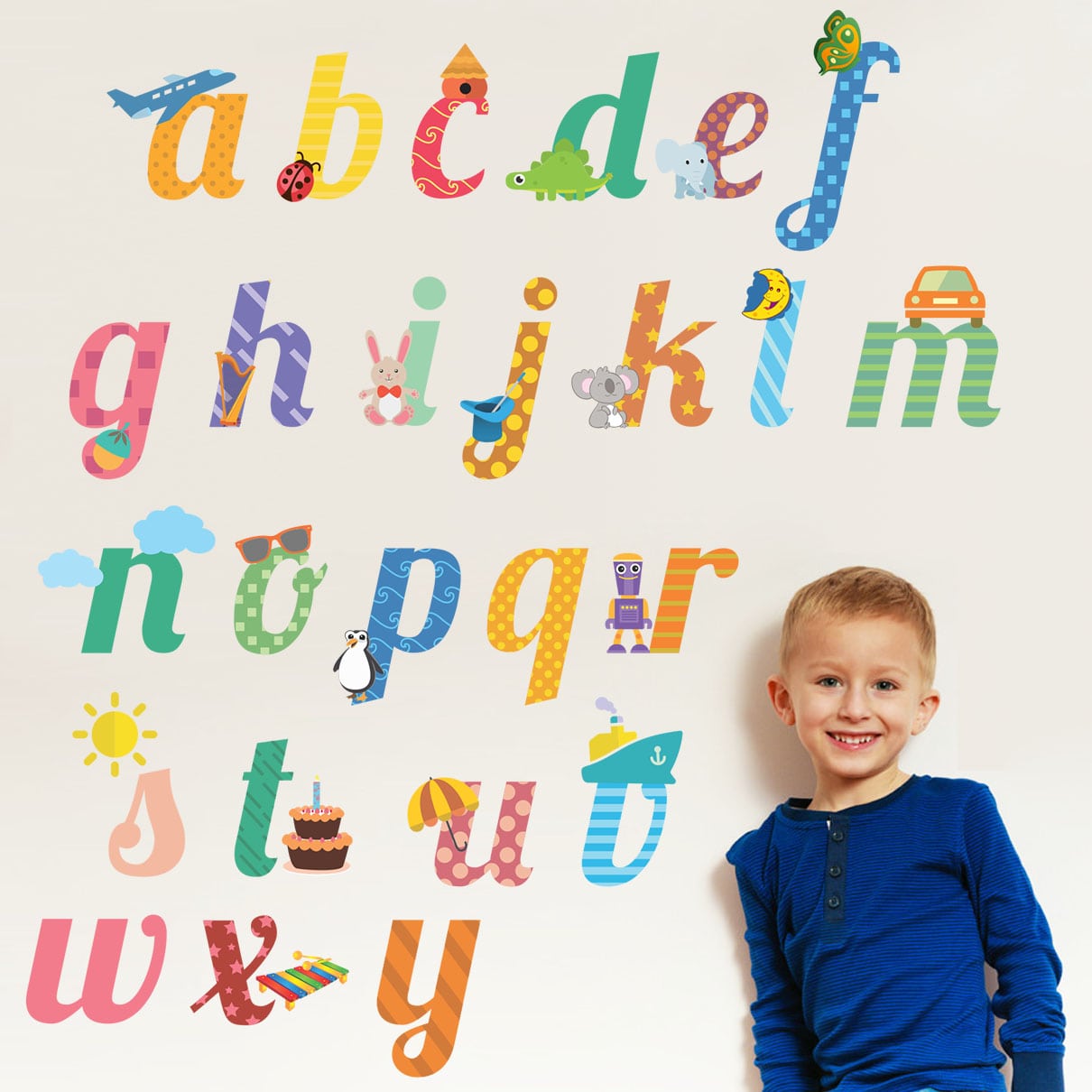 Stickere perete copii Eu sunt Abecedarel 1
