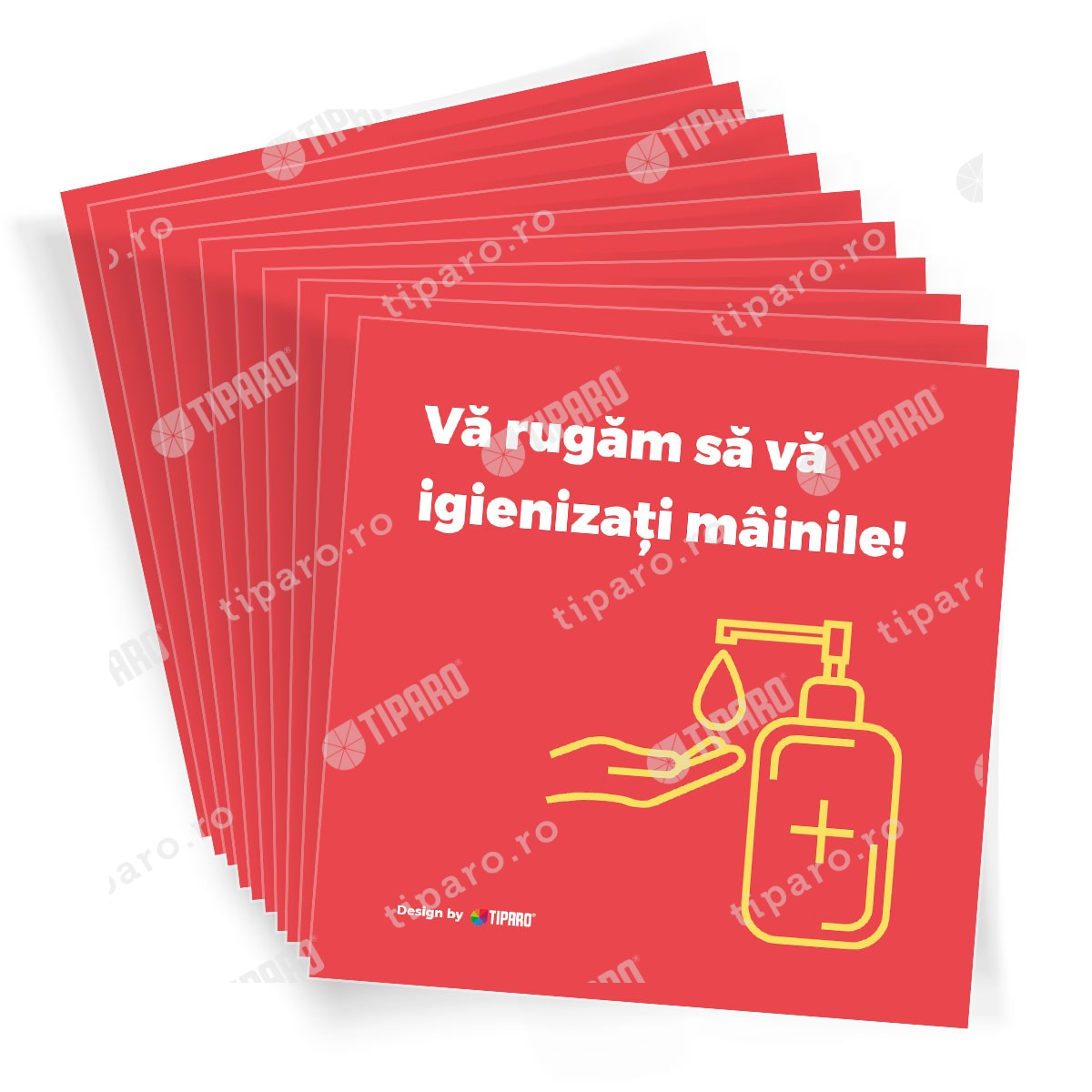 Stickere preventie Igienizare maini 10 bucati 6