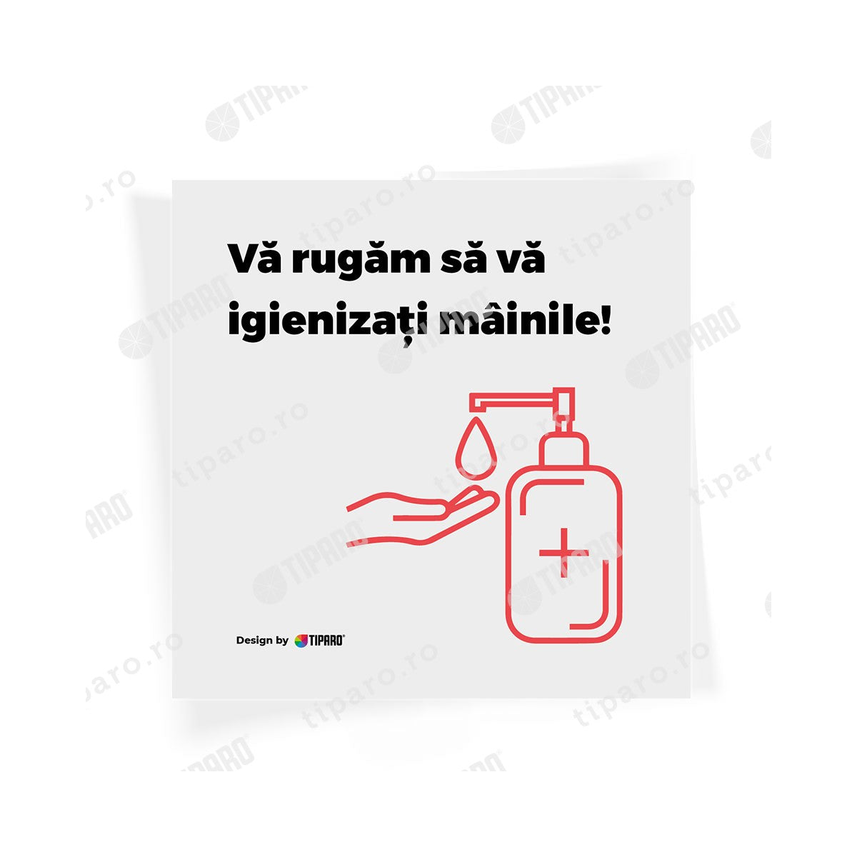 Stickere preventie Igienizare maini 2