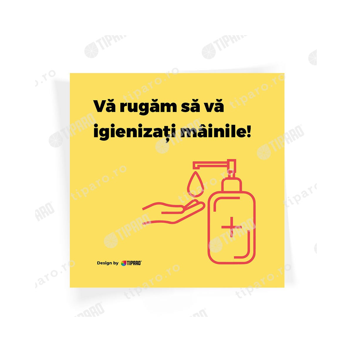 Stickere preventie Igienizare maini 2