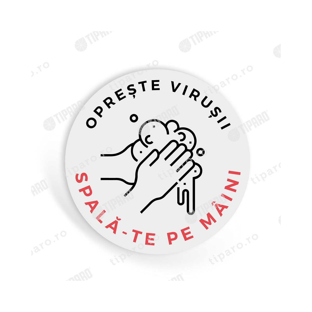 Sticker preventie Toaleta spalare maini 6
