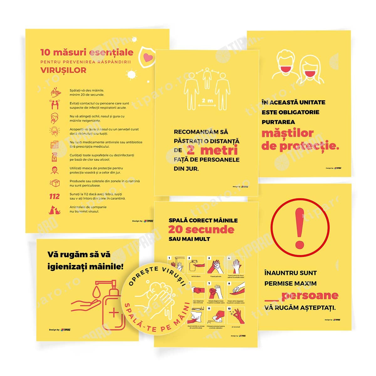 Stickere de preventie Set complet preventie XL 3