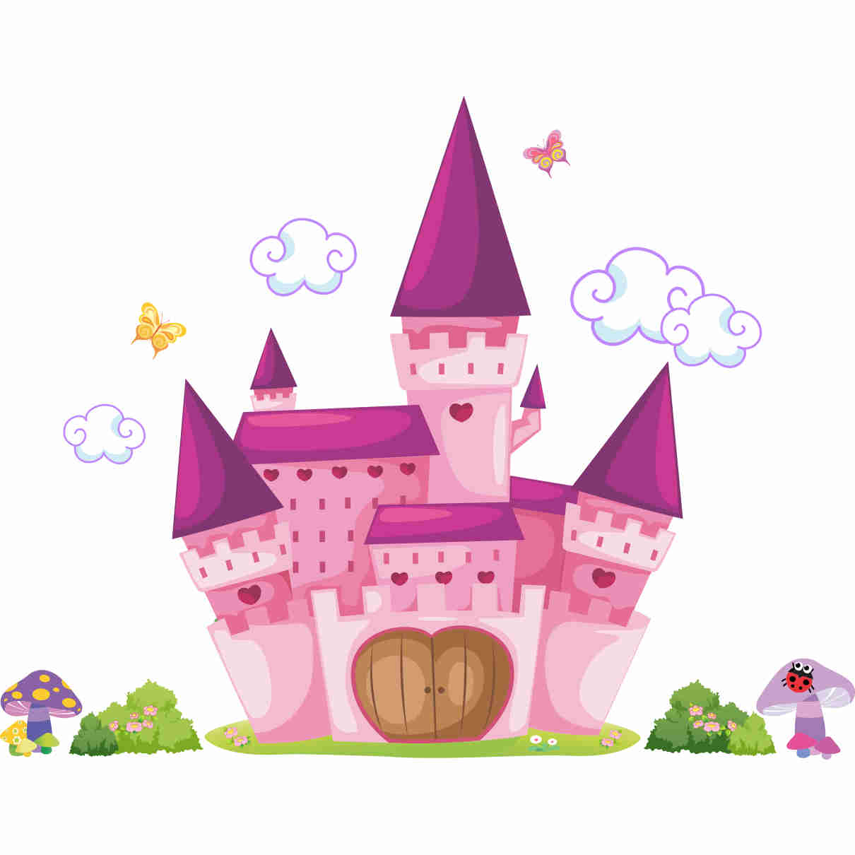 Stickere perete copii Castel