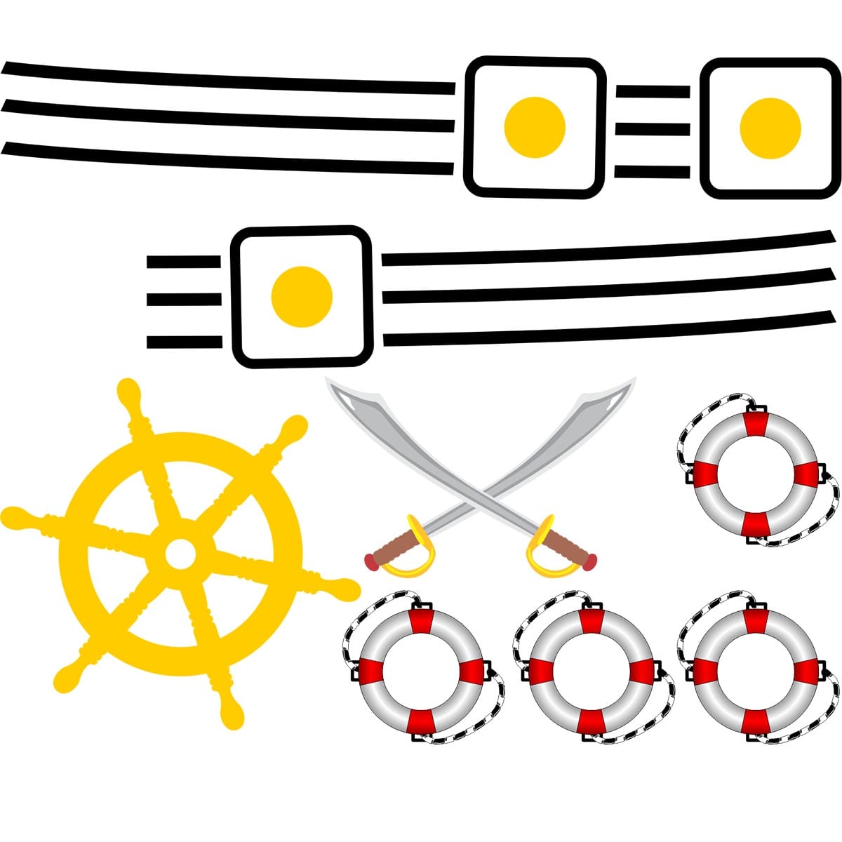 Stickere perete copii Corabia Piratilor 1