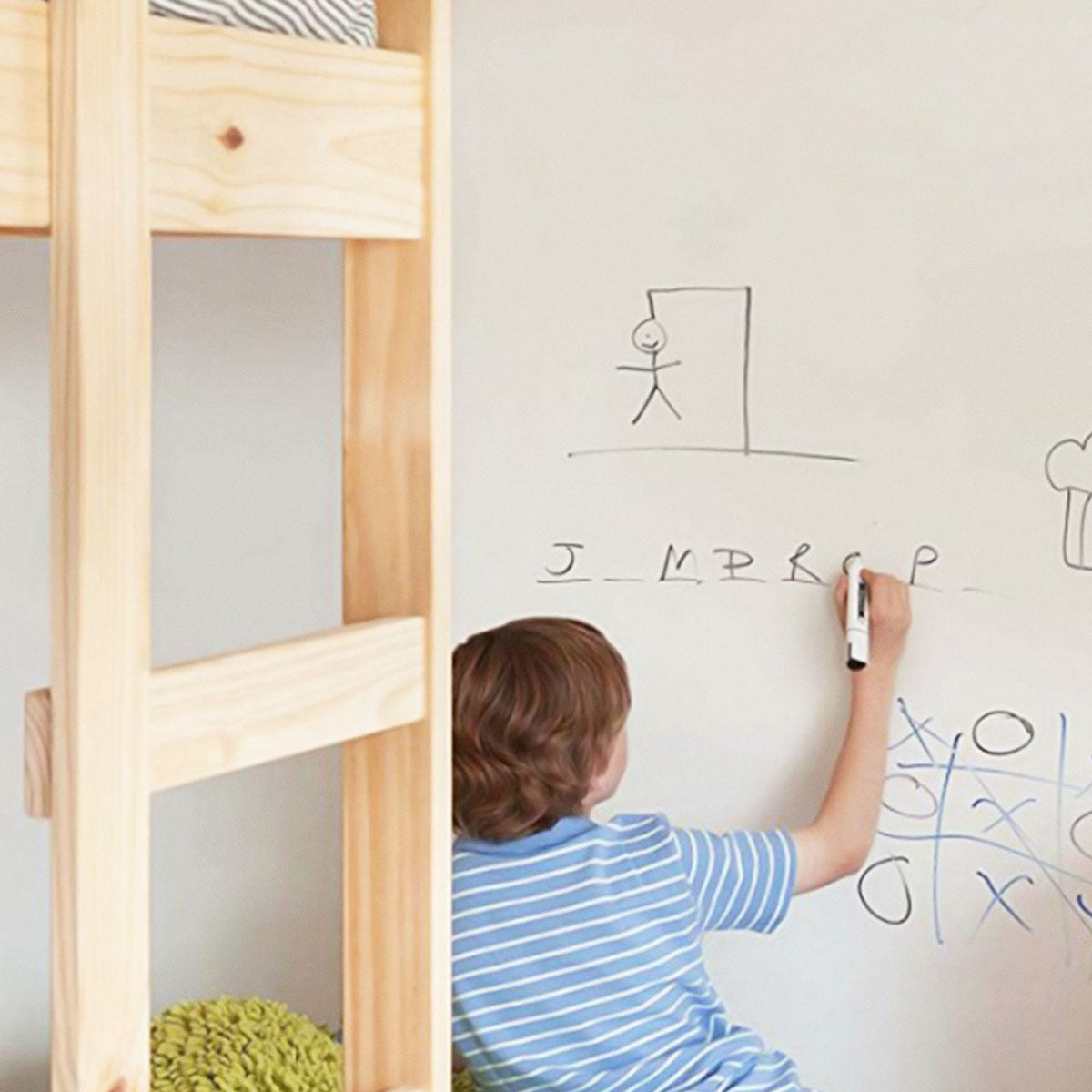 Stickere perete copii Folie de scris cu markerul alba 1
