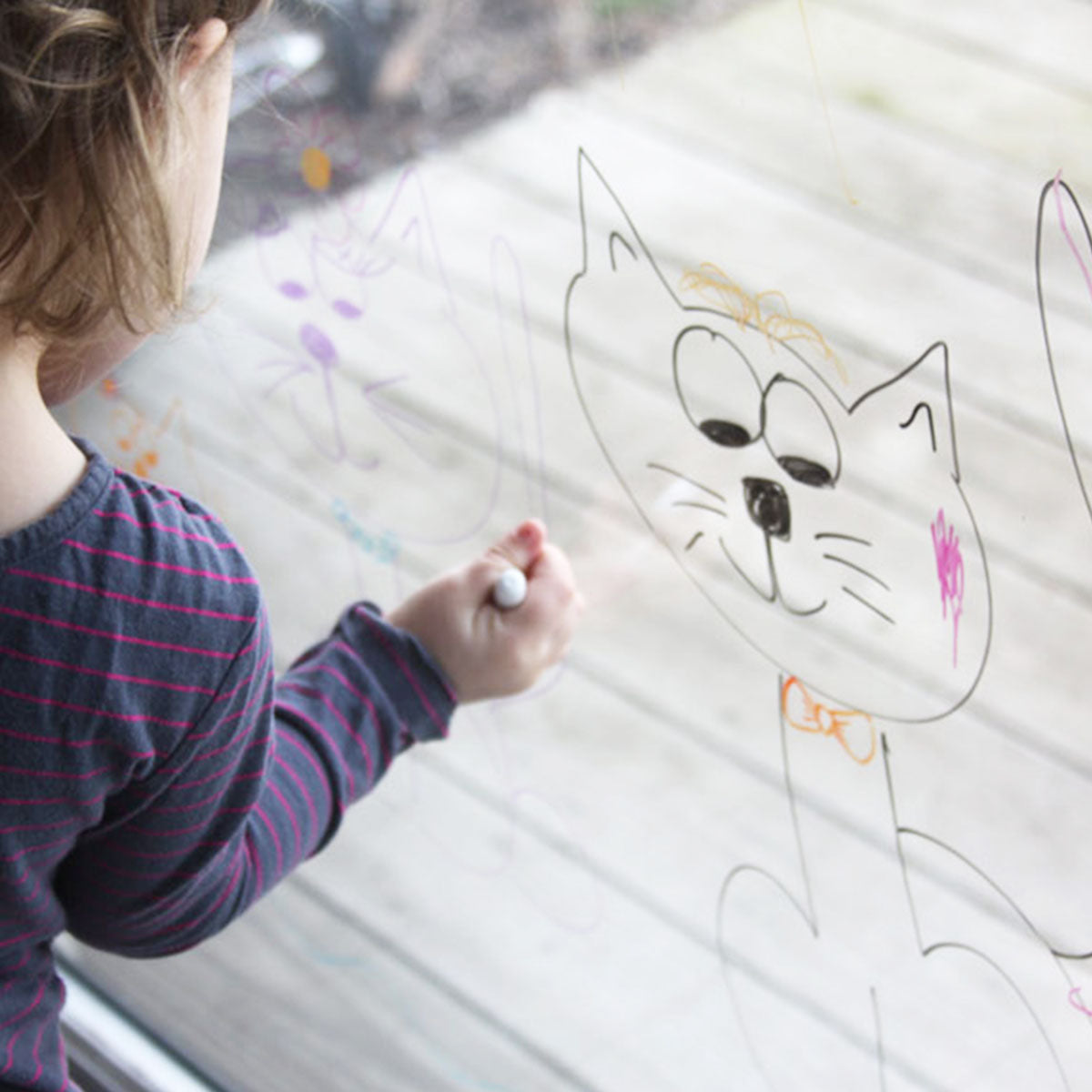 Stickere perete copii Folie de scris cu markerul transparenta 2