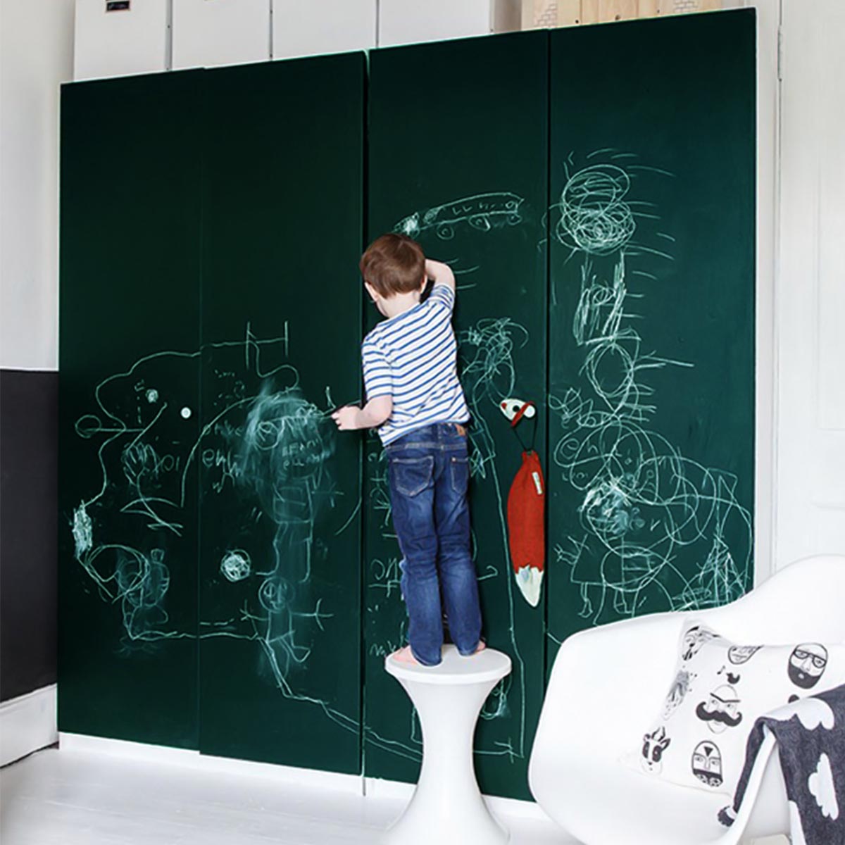 Stickere perete copii Tabla de scris cu creta verde 1