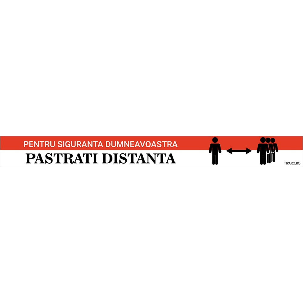 Sticker perete mesaj respectare norme 2