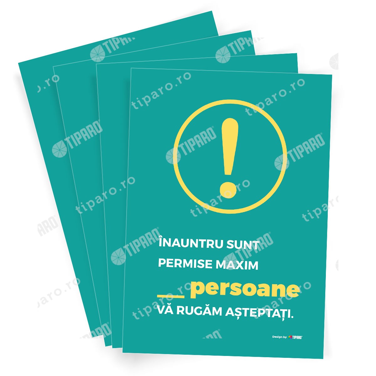 Stickere preventie Persoane permise 4 bucati 7