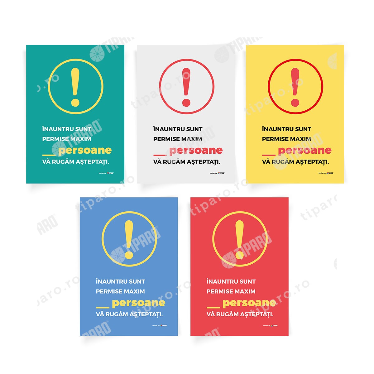 Stickere preventie Persoane permise 4 bucati 7