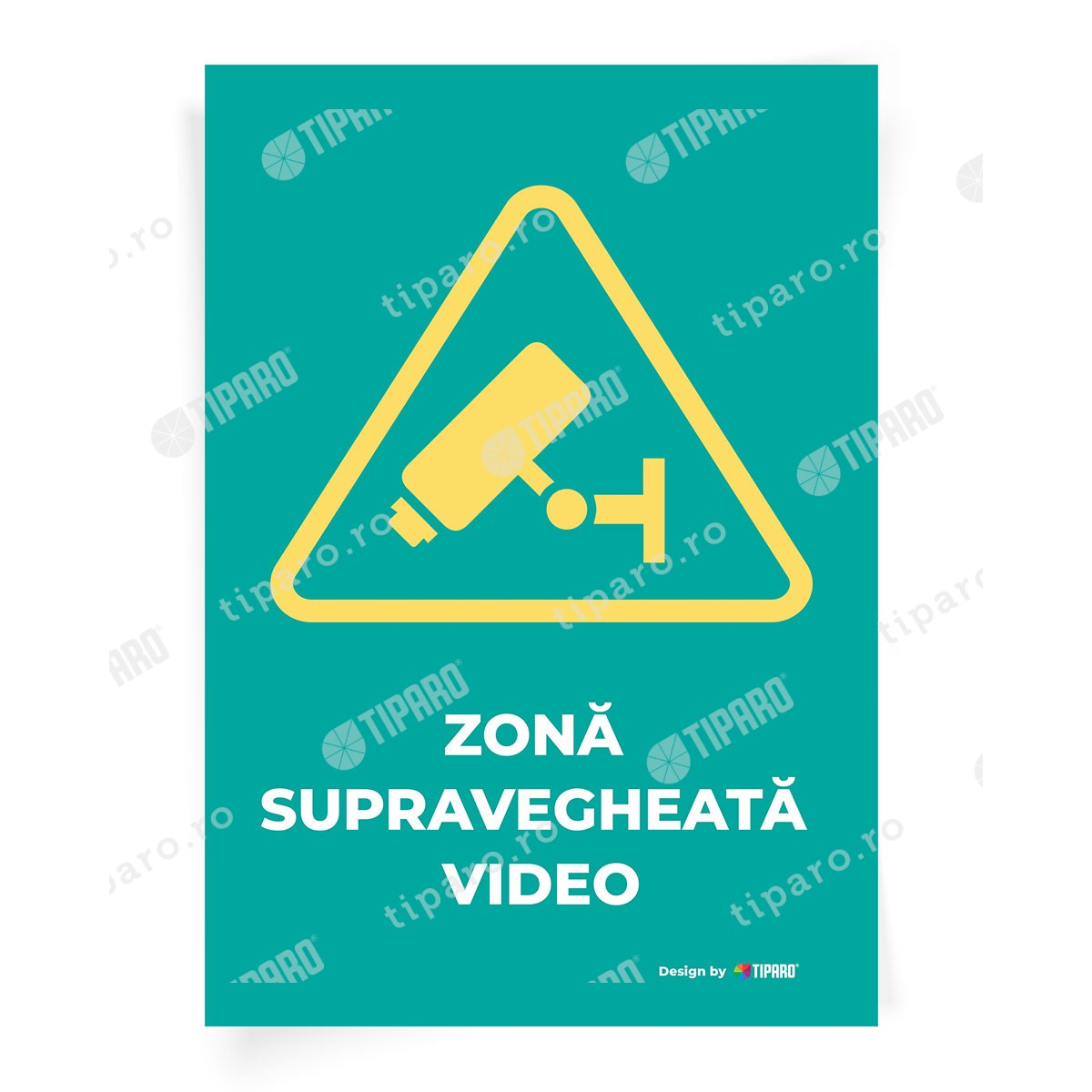 Stickere preventie Zona supravegheata video 1