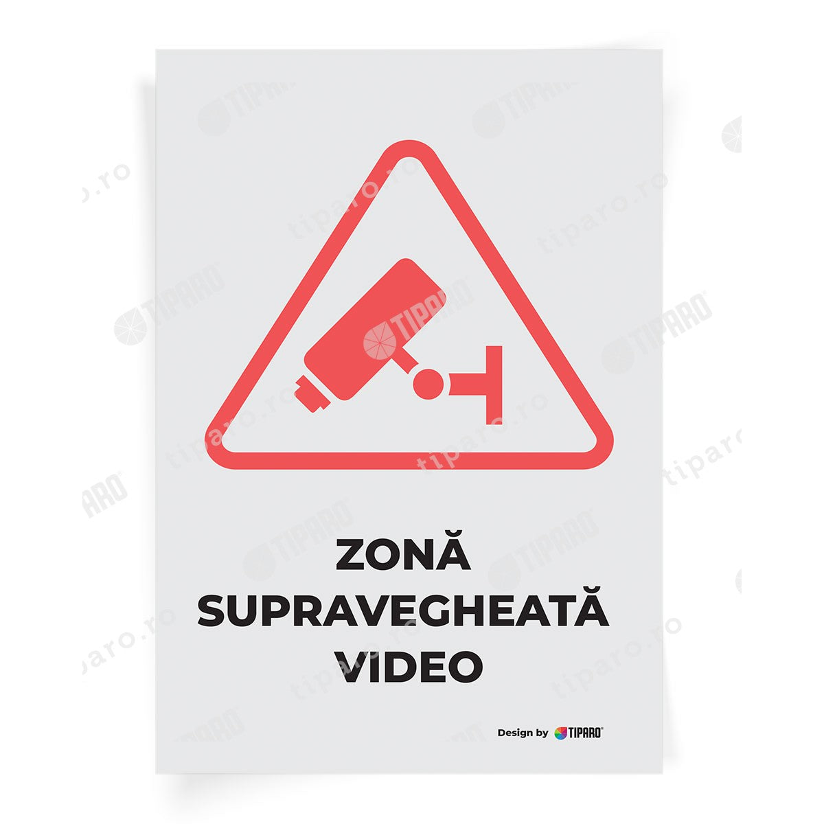 Stickere preventie Zona supravegheata video 2
