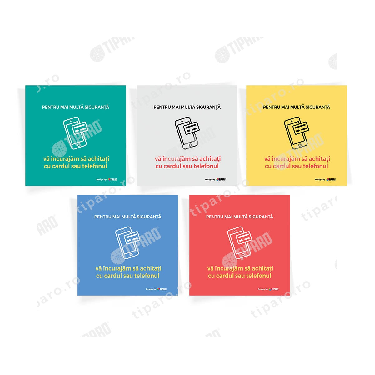 Stickere preventie horeca plata card 10 bucati 6