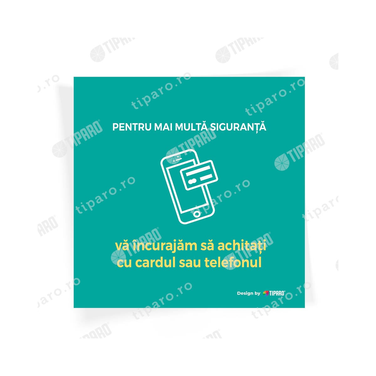 Stickere preventie horeca plata card 6