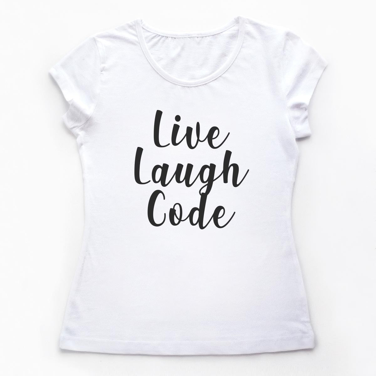 Tricou Programator Live Laugh Code 3