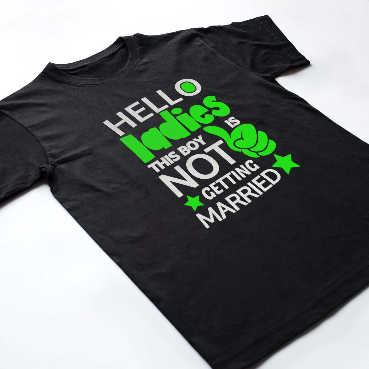 Tricouri petrecerea burlacilor - Hello ladies - neon 2