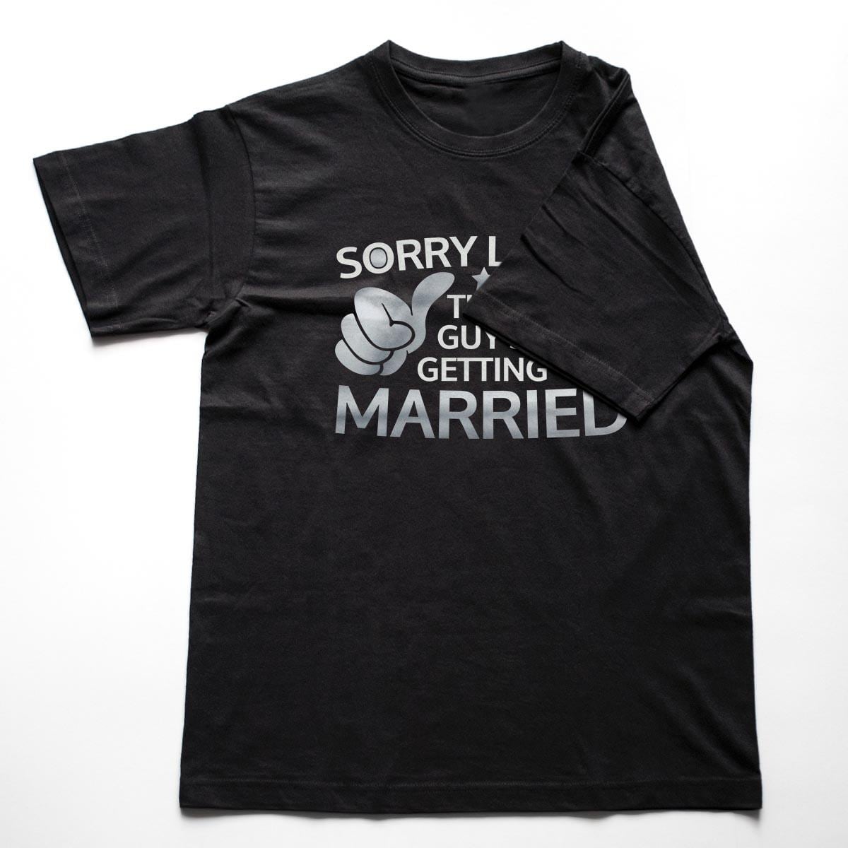 Tricouri petrecerea burlacilor - Sorry ladies - silver 1