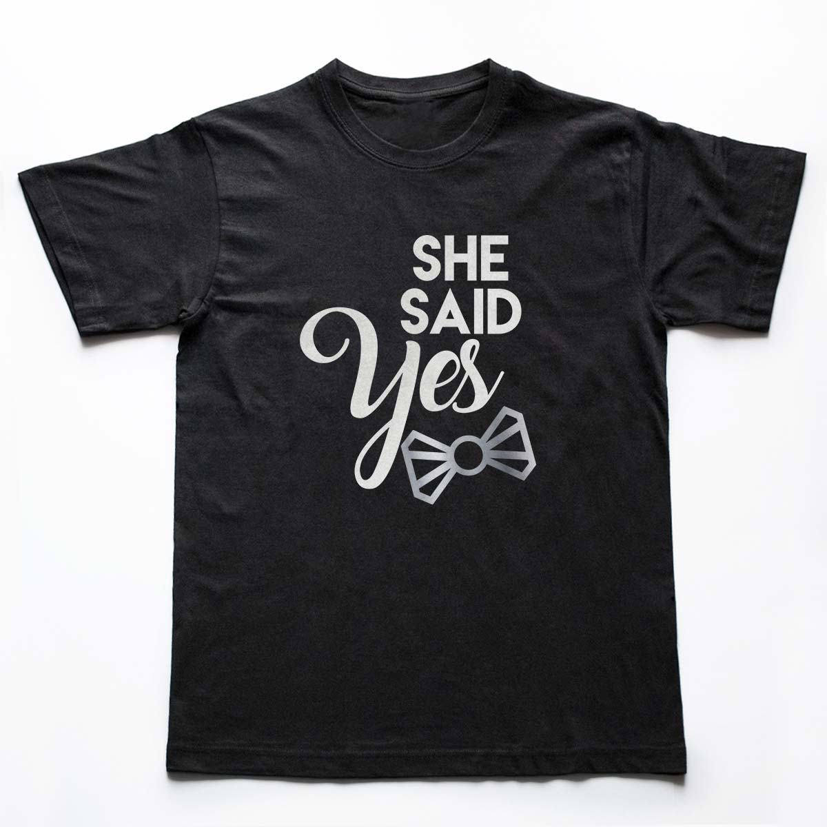 Tricouri petrecerea burlacilor - Yes - silver 1