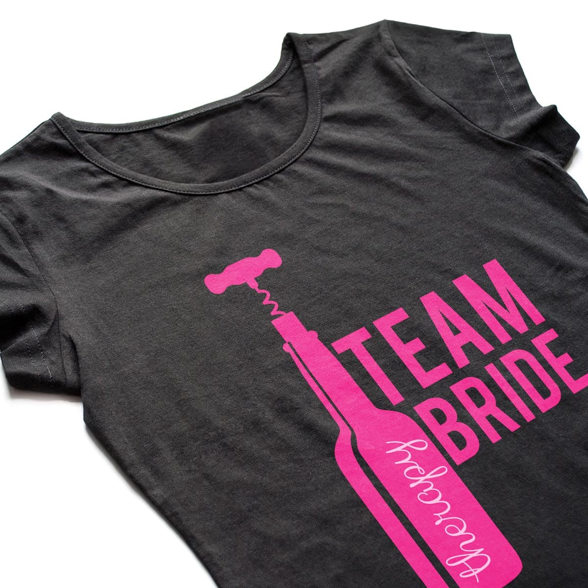 Tricouri petrecerea burlacitelor Team Bride and Good Wine 5