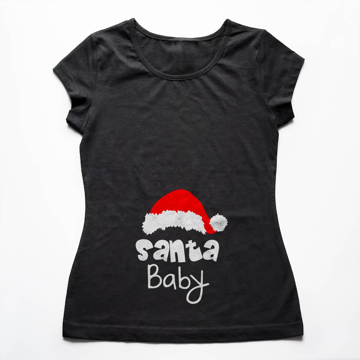 Tricou gravide Santa Baby 1